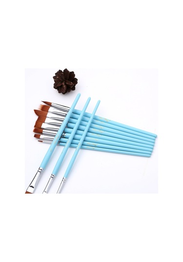 Jzcat Sanatçı Boya Fırçaları Set Kazıyıcı İle Çanta 18 Adet-mavi