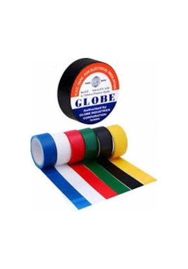 Globe  Elektrik Bandı İzole Bant 10'lu Paket Siyah