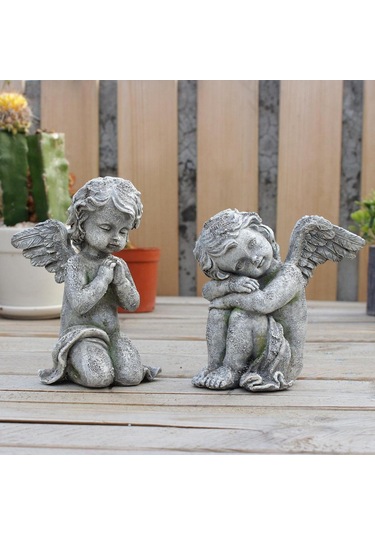 Suntek 2 Adet Melek Heykelleri Koleksiyonu Otel Festivali