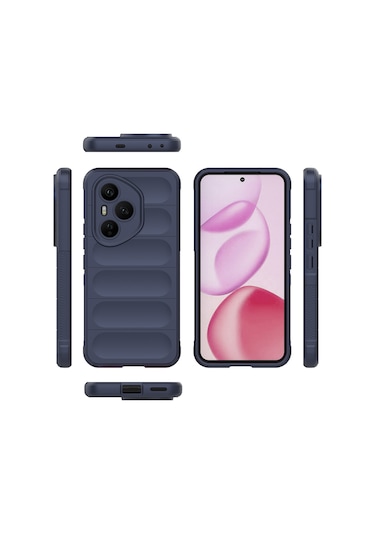 Kılıfist Honor 400 Pro Kılıf Esnek Tpu Oyuklu Arka Yüzey Tasarımlı Klfs Etnik Silikon Kapa Siyah