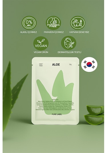 Modamkore Aloe Vera Yüz Maskesi Yoğun Nem & Ferahlık Sakinleştirici