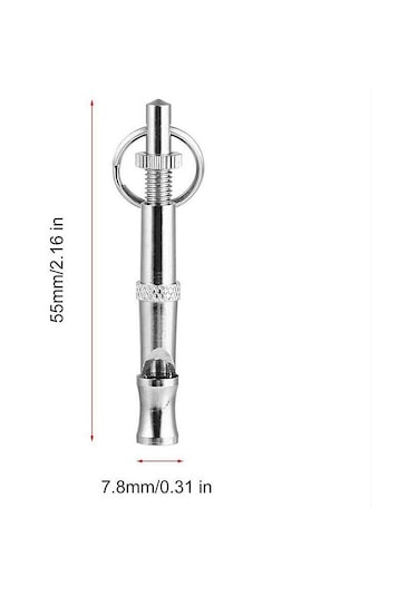 Homyl Ultrasonik Köpek Eğitim Düdüğü Evcil Malzemeleri Gümüş