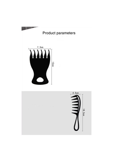 Erkek Kuaför Tarağı, 2 Adet Anti-statik Saç Açma Fırçası W