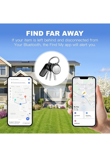 Reedark İos Uyumlu Siyah 4'lü Nesne İzleyici - Çocuk, Bavul, Anahtar, Sırt Çantası İçin  Arama Uygulamasıyla