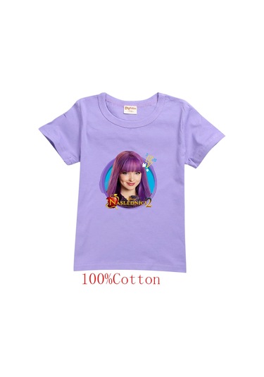 Mınıso Çocuk Karikatür Baskılı T-shirt - Erkek Ve Kız Çocuklar İçin Casual Tişörtfuşya Fuşya