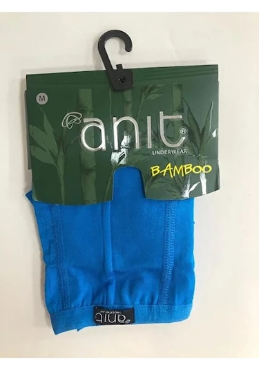 Kit İç Giyim Anıt 1273 Tekli Bambu Ve Likralı Erkek Boxer Mavi