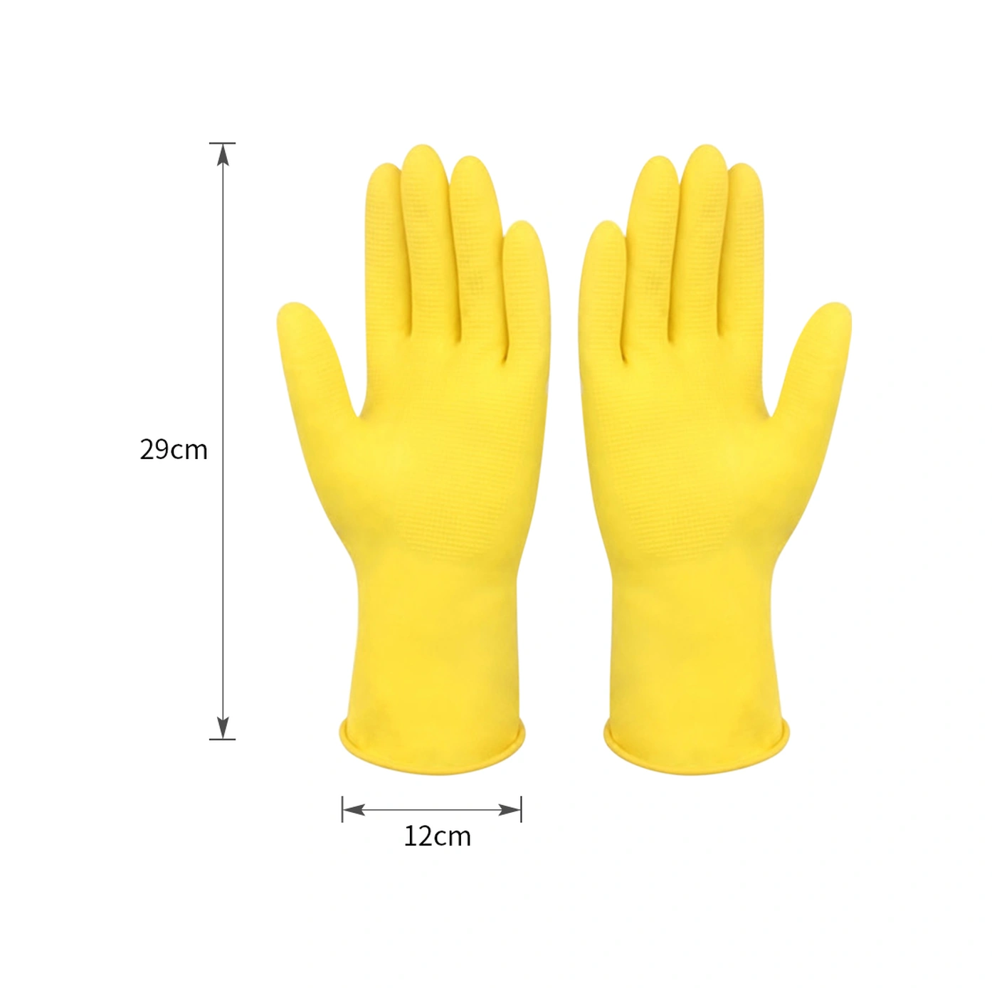 Neevoyu Lateks Eldivenler L Beden - Ev İşleri, Bulaşık & Çamaşır Yıkama İçin İnce, Dayanıklı Ve Konforlu Sarı Tam Parmak Eldiven