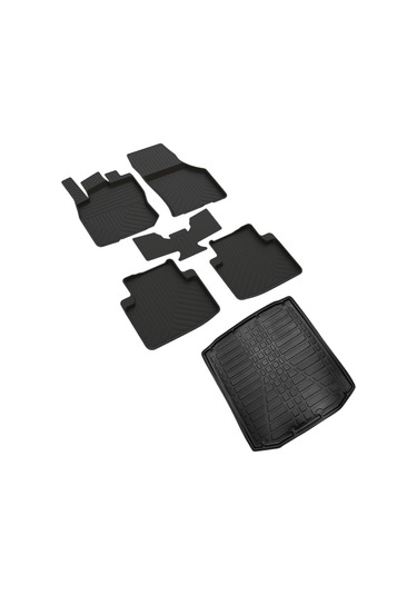 Skoda Superb Ferrous 4D Havuzlu Kauçuk Paspas ve 3D Bagaj Havuzu 2024 ve Üstü