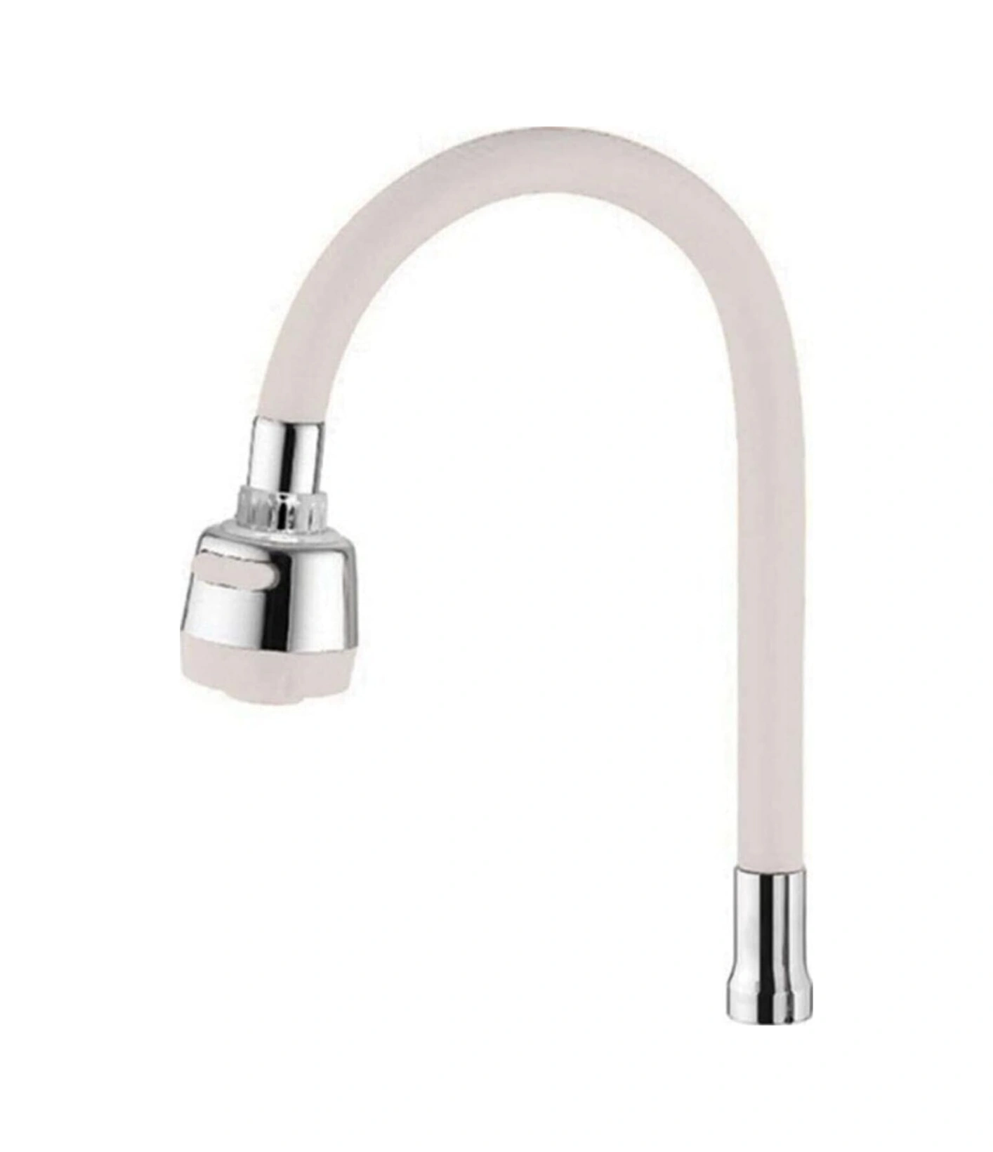 Renkli Silikonlu Oynar Başlıklı 2 Fonksiyonlu Spiral Musluk Başlığı - Beyaz 4915 Çok Renkli