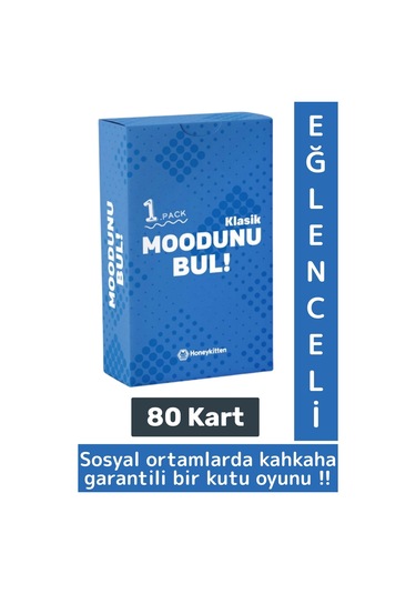 Eğlenceli Genç Yetişkin Arkadaş Yılbaşı Sosyalleşme Özel Gün Moodunu Bul-klasik Oyun Kartları 80kart