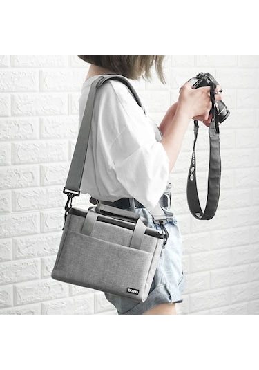 Baona Bn-h001 Dijital Kamera Çantası Casual Taşınabilir Kamera Su Geçirmez Çanta, Boyut: Orta Siyah Diğer