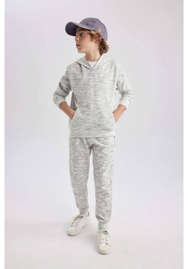 DeFacto Erkek Çocuk Beli Bağcıklı Lastikli Paça Cepli Jogger Eşofman Altı B8915A823CWGR449