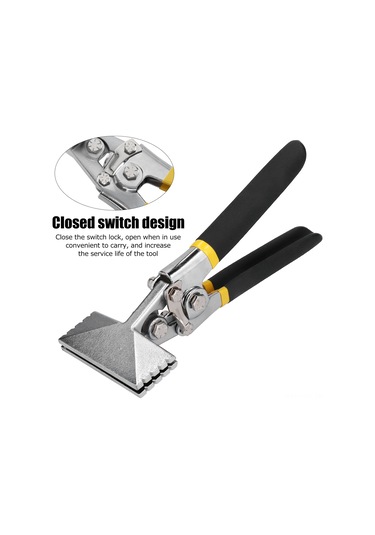 Aubyhe 80mm Krom Vanadyum Çelik Elle Ketenleme Aleti, Metal Ve Plastik Panelleri Eğme Ve Kesme İçin, Light Steel Keel Uyumlu, Konstrüksiyon Araçları