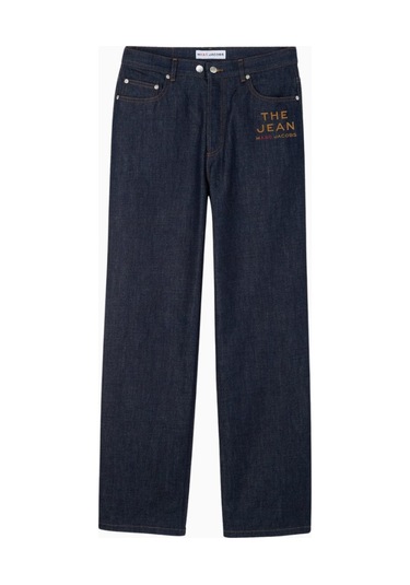 A.p.c X Marc Jacobs Jean Aaron Raw Erkek Denim Pantolon Koyu Mavi