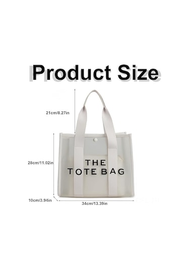 Dofolink Kadınlar İçin 2'li Transparan Pvc Çanta - Günlük Kullanim, İş Ve Seyahat İçin Çok Renkli