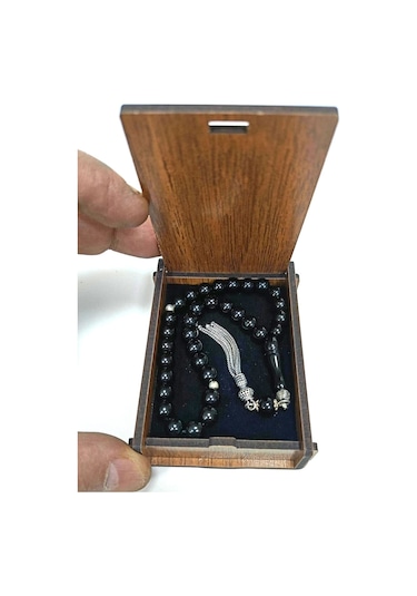 Gümüş Püsküllü Mini Gürcistan Oltu Tesbih 7 Mm