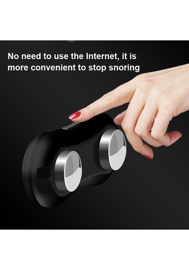 Sones Usb Şarj Edilebilir Akıllı Anti-horlama Cihazı Evde Horlama Düzeltici Siyah