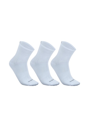 Sporjinal Beyaz 3'lü Çorap Wss-p316 Beyaz