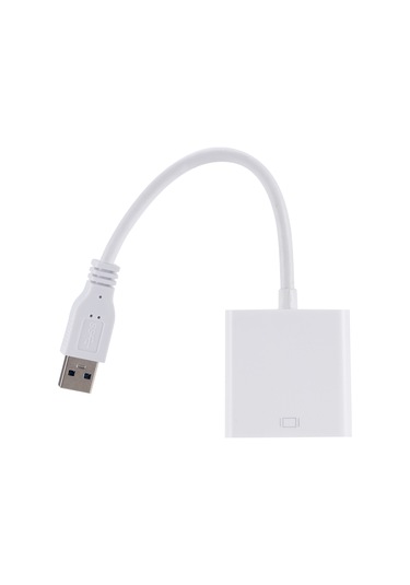 Symbee Beyaz Usb 3.0'dan Vga'ya Video Dönüştürücü - Pc Ve Dizüstü Bilgisayarlar İçin Vga Sinyal Çıkışı
