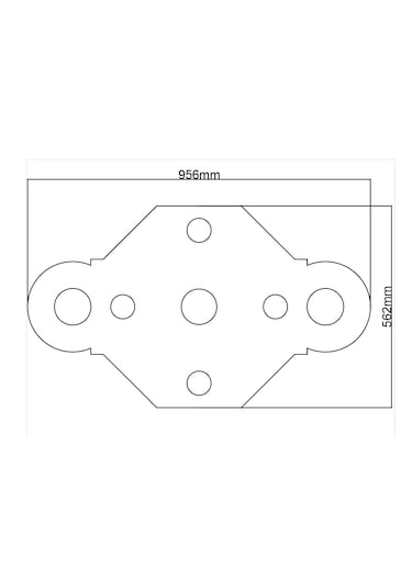 Motifpiyer Tavan Led Spotlu Göbeği-14-55x95cm-sekizgen