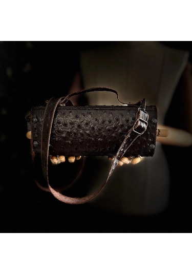 Hakiki Deri, El Yapımı Bayan Çanta, Bayan Cüzdan Larissa V26 Acı Kahverengi