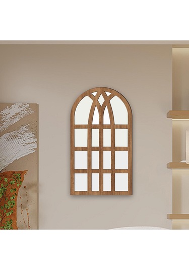 Suntek Kemerli Bölmesi Ayna Duvara Monte Dekoratif Akrilik Camı Kahverengi