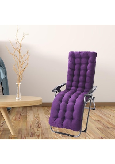 Suntek Magideal Rahat Polyester Bahçe Recliner Minder Mor-b
