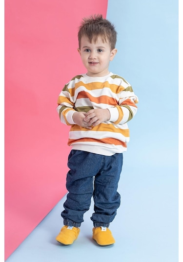 Hopfrög Kids Polar Fleece Sarı Polar Barefoot Patik Sarı