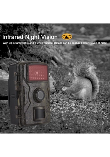 Mufunye 16mp 1080p Av Kamera: 0.8s Tetik Süresi, 10m Gece Görüşü, Ip66 Su Geçirmez, Hareket Tespiti Pil Yok Yeşil