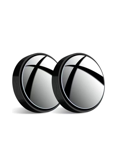 Wezone Araç Geri Görüş Ayna Seti: Süper Tutuculu 360 Ayarabilir Geniş Açı, Kör Nokta Gözlem, Siyah 2 Adet