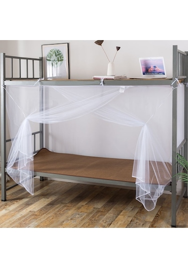 Hfambition Öğrenci Yatak Odası İki Kişilik 120x200cm Beyaz Ultra Yoğun Kumaş Konik Moskitonun, Ev Kullanıma Uygun, Kolay Kurulum, Dayanıklı Malzeme