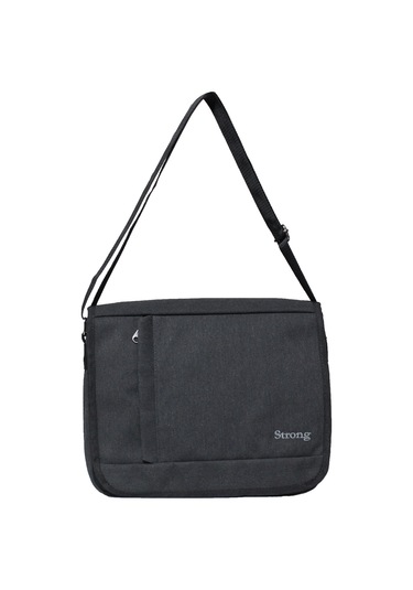 Unısex Kanvas Postacı Çantası Askılı Omuz Çantası Okul Çantası Körüklü Çapraz Çanta Pst01 Siyah Siyah