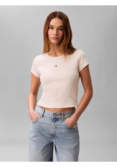 Calvin Klein Kadın Tişört-lv047c200g White