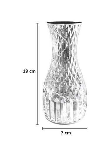 Buffer Sürahi Model Usb Şarjlı Kumandalı 16 Farklı Işık Modlu Masa Üstü Kristal Akrilik Lamba Led Çok Renkli