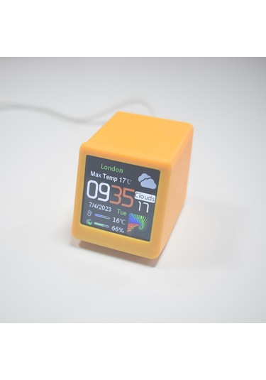 Renkli Oled Çok Fonksiyonlu Bilgi Ekranı Wifi Akıllı Sarı