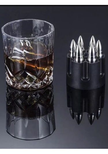 Maks Wıne Soğutucu Çelik Küpler 6 Parça Çubuk 177833112 Gri