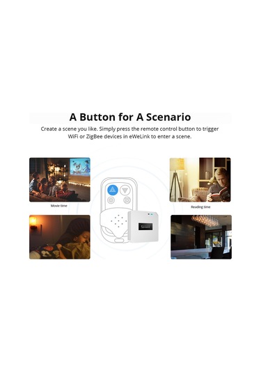 Sonoff Rf Köprüsü R2 433mhz - Wifi Akıllı Ev Güvenliği Uzaktan Anahtarı Beyaz