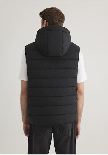 Mavi - Mavi Jeans Detaylı Kapüşonlu Siyah Yelek 0110554-900 Siyah