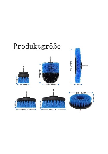 Fırça Aparatı Matkap Seti, 5 Parça, Fırça Fırçaları, Aparat Temizleme Fırçası