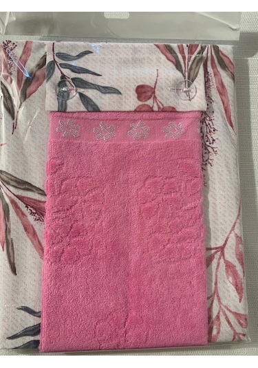 Nivemeshome Pembe Kadife Havlulu Mutfak Önlüğü Pembe