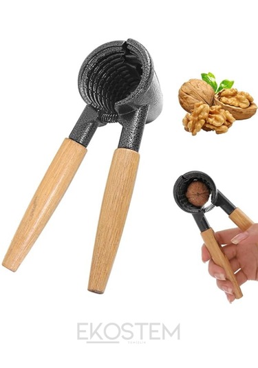 Ahşap Saplı Ceviz - Badem - Fındık Kıracağı Nussknacker