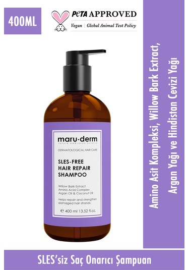 Maruderm Saç Onarıcı Sülfatsız Şampuan 400 ML
