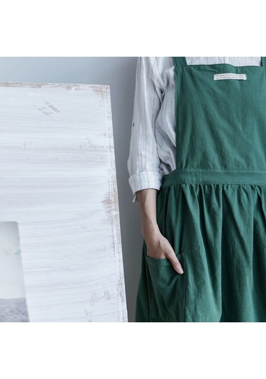 Dianziye Ev, Mutfak Ve Kafe İçin Siyah Kumaş Apron - Dayanıklı, Kullanıması Kolay Ev Gereci Diğer