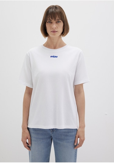 Mavi - Miav Baskılı Beyaz Tişört 1612452-620 Beyaz