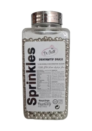 Dr. Gusto Arjantin Gümüş Draje Şeker No:2 250 G
