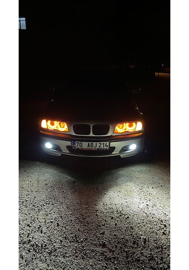 Bmw E46 Led Angel Halka Seti Amber Turuncu Renk Halka Takımı Premium Görüntü