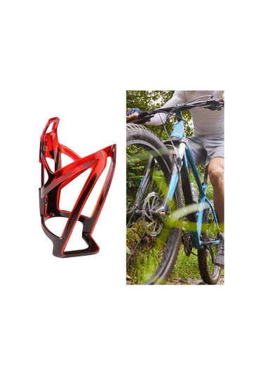 Suntek Bisiklet Su Şişesi Tutucu Pc Evrensel Montajlı İçecek Kırmızı
