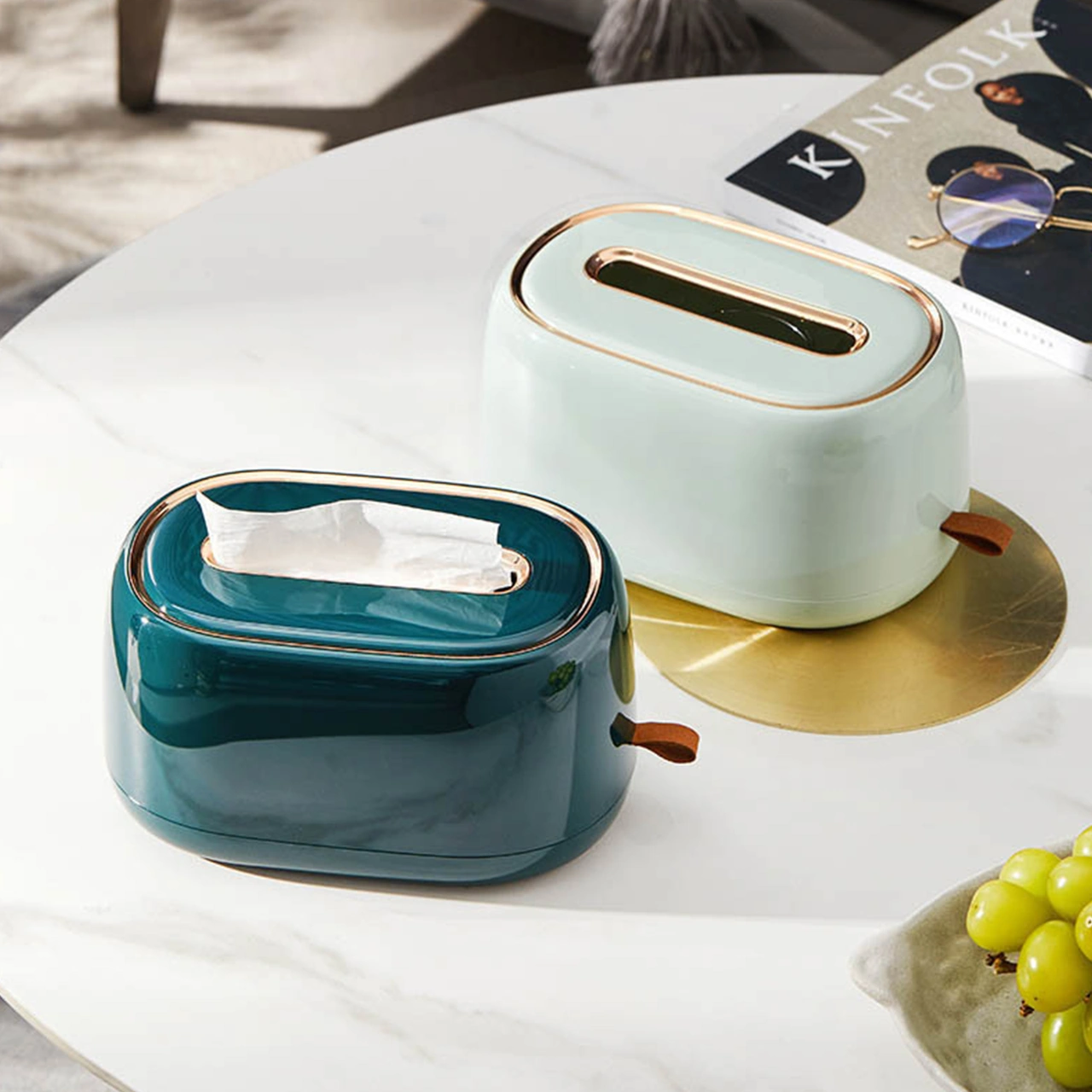 Yuntech01 Yerinde/duvar Kurulumlu İç Çubuklu Pet-abs Mendil Kutusu, Modern Ev Ofis Dekorasyonu, Kolay Yükleme Ve Temizleme