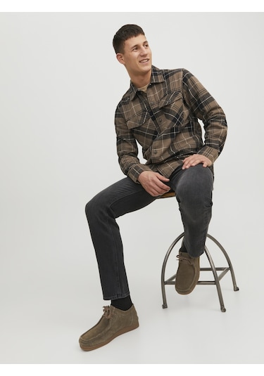 Jack & Jones Erkek Mike Original 425 Comfort Fit Jean Black Denim