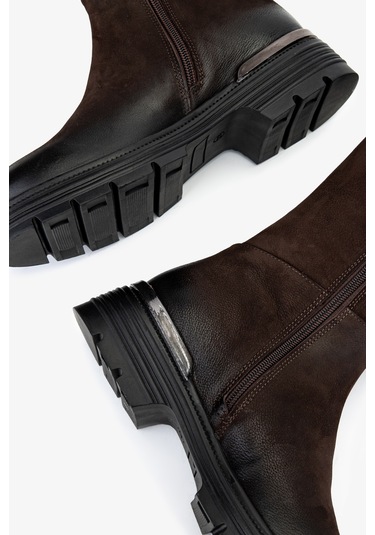 Valmenti Kadın Hakiki Deri Kahverengi Nubuk Casual Çizme 322 2353521 Bn Czm Sk24-25 Kahve Nbk Kahverengi